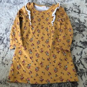 Wonder Nation long sleeve ruffle dress in golden pond